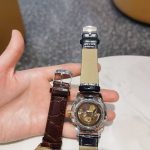 Tissot Skeleton Automatic Watch – Black Leather Strap, Transparent Dial with Visible Movement, Brown & Black Options Available - 图片 7