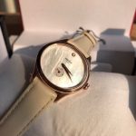 Tissot Lady's Watch – Four Colors Available: Beige, Red, Brown, Black Leather Strap, Rose Gold Case - 图片 3