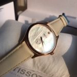 Tissot Lady's Watch – Four Colors Available: Beige, Red, Brown, Black Leather Strap, Rose Gold Case - 图片 8