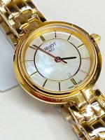 Tissot Lady's Watch – Gold-Tone Stainless Steel Bracelet, Mother-of-Pearl Dial, Swiss Made