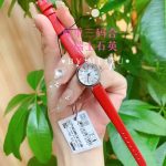 Tissot Lady's Mini Watch – Red Leather Strap, White Dial, Rose Gold Case, Swiss Made Quartz