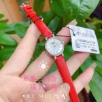 Tissot Lady's Mini Watch – Red Leather Strap, White Dial, Rose Gold Case, Swiss Made Quartz - 图片 3