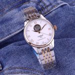 Tissot Powermatic 80 Automatic Watch – Five Styles Available: Stainless Steel & Leather Strap Options, Moon Phase & Open Heart Design - 图片 3
