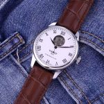 Tissot Powermatic 80 Automatic Watch – Five Styles Available: Stainless Steel & Leather Strap Options, Moon Phase & Open Heart Design - 图片 4