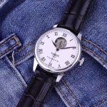 Tissot Powermatic 80 Automatic Watch – Five Styles Available: Stainless Steel & Leather Strap Options, Moon Phase & Open Heart Design - 图片 6