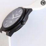 Tissot PRX Powermatic 80 Watch – Carbon Fiber Texture Case, White Rubber Strap, Swiss Made Automatic - 图片 6