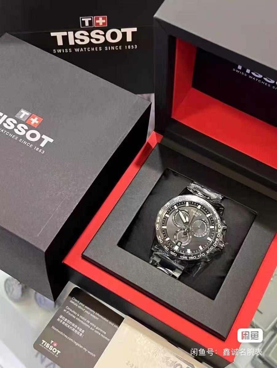 微信图片_20250925172711_4488_76 Tissot Chronograph Watch – Black Dial, Tachymeter Bezel, Stainless Steel Bracelet, Original Box & Warranty - 图片 1