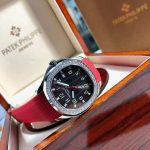 Patek Philippe Aquanaut – Women's Black Dial with Diamond Bezel and Red Rubber Strap, Automatic Movement - 图片 6