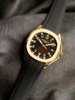 Patek Philippe Aquanaut – Men's Brown Dial with 18K Rose Gold Case and Rubber Strap, Automatic Movement - 图片 4