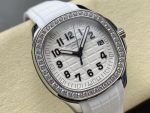 Patek Philippe Aquanaut – Women's White Dial with Diamond Bezel and Rubber Strap, Automatic Movement - 图片 2