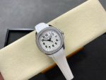 Patek Philippe Aquanaut – Women's White Dial with Diamond Bezel and Rubber Strap, Automatic Movement - 图片 4