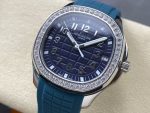 Patek Philippe Aquanaut – Women's Navy Blue Dial with Diamond Bezel and Rubber Strap, Automatic Movement - 图片 3