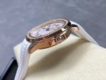 Patek Philippe Aquanaut – Women's White Dial with 18K Rose Gold Case and Diamond Bezel, Rubber Strap - 图片 6