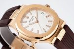 Patek Philippe Aquanaut – Men's White Dial with 18K Rose Gold Case and Integrated Bracelet, Automatic Movement - 图片 3