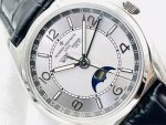 Vacheron Constantin Patrimony – Men's Silver Dial with Moon Phase, Date, and Day/Month Display, Stainless Steel Case and Alligator Strap - 图片 4