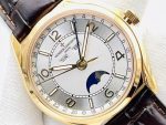 Vacheron Constantin Patrimony – Men's White Dial with Moon Phase, Day/Month Display, and 18K Yellow Gold Case - 图片 3