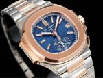 Patek Philippe Nautilus – Men's Blue Dial with Rose Gold and Steel Two-Tone Case, Chronograph Function, Integrated Bracelet - 图片 7