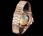 Patek Philippe Nautilus – Men's Brown Sunburst Dial with 18K Rose Gold Case and Integrated Bracelet, Chronograph Function - 图片 8