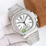 Patek Philippe Nautilus – Men's Black Dial with Stainless Steel Case and Integrated Bracelet, Chronograph Function - 图片 4