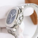 Patek Philippe Nautilus – Men's Black Dial with Stainless Steel Case and Integrated Bracelet, Chronograph Function - 图片 5