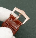 Patek Philippe Complications – Men's Champagne Dial with 18K Rose Gold Case, Diamond Bezel, and Brown Alligator Strap - 图片 6