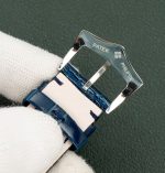 Patek Philippe Complications – Men's Blue Dial with White Gold Case, Diamond Bezel, and Blue Alligator Strap - 图片 8