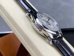 Patek Philippe Calatrava – Men's Silver Dial with Moon Phase, Stainless Steel Case, and Black Alligator Strap - 图片 5