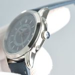 Patek Philippe Complications – Men's Blue Dial with Perpetual Calendar, Stainless Steel Case, and Blue Leather Strap - 图片 4