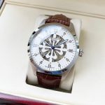 Patek Philippe Skeleton – Men's White Dial with Openwork Design, Stainless Steel Case, and Brown Alligator Strap - 图片 2