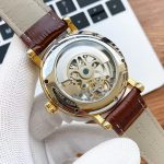 Patek Philippe Skeleton – Men's Transparent Dial with Moon Phase, Gold-Tone Movement, and Brown Alligator Strap - 图片 8