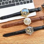 Patek Philippe Skeleton – Men's Transparent Dial with Moon Phase, Gold-Tone Movement, and Brown Alligator Strap - 图片 10