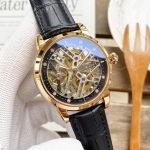 Patek Philippe Skeleton Collection – Men's Transparent Dial with Gold & Steel Cases, Alligator Leather Straps - 图片 3