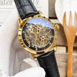 Patek Philippe Skeleton Collection – Men's Transparent Dial with Gold & Steel Cases, Alligator Leather Straps - 图片 5