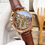 Patek Philippe Skeleton Collection – Men's Transparent Dial with Gold & Steel Cases, Alligator Leather Straps - 图片 6