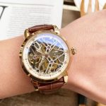 Patek Philippe Skeleton Collection – Men's Transparent Dial with Gold & Steel Cases, Alligator Leather Straps - 图片 7