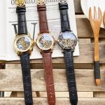 Patek Philippe Skeleton Collection – Men's Transparent Dial with Gold & Steel Cases, Alligator Leather Straps