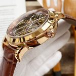 Patek Philippe Skeleton Collection – Men's Transparent Dial with Gold & Steel Cases, Alligator Leather Straps - 图片 9