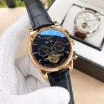 Patek Philippe Complications – Men's White Dial with Chronograph, Date, Day, and Openwork Movement, Yellow Gold Case & Brown Alligator Strap - 图片 5