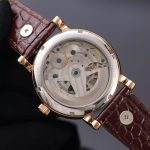 Patek Philippe Double Tourbillon – Men's Green Dial with Dual Tourbillons, Stainless Steel Case, and Black Leather Strap - 图片 6