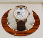 Patek Philippe Complications – Men's White Dial with Moon Phase, Openwork Movement, and Rose Gold Case - 图片 3