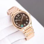 Patek Philippe Calatrava – Women's Rose Gold Bracelet Watch with White Dial and Date Display - 图片 3