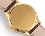 Patek Philippe Calatrava – Men's Yellow Gold Watch with Cream Dial, Date Display, and Brown Alligator Strap - 图片 7