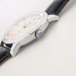 Longines Conquest – Men's Stainless Steel Automatic Watch with Black Dial, Rose Gold Accents, and Black Alligator Strap - 图片 7