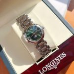 Longines DolceVita – Women's Two-Tone Stainless Steel Watch with Green Gradient Dial, Moon Phase, and Roman Numerals - 图片 3