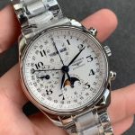 Longines DolceVita – Women's Two-Tone Stainless Steel Watch with Green Gradient Dial, Moon Phase, and Roman Numerals - 图片 2