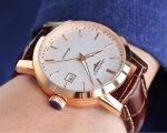 Longines Master Collection – Men's Rose Gold-Plated Automatic Watch with White Dial, Baton Markers, and Date Window - 图片 5