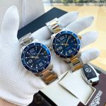 Longines HydroConquest – Men's Two-Tone & Stainless Steel Automatic Diver Watches with Black Dial, Rotating Bezel, and Date Window