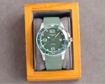 Longines HydroConquest – Men's Stainless Steel Automatic Diver Watch with Green Dial, Rubber Strap, and Rotating Bezel - 图片 2