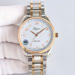 Longines Master Collection – Women's Two-Tone Stainless Steel Automatic Watches with White Dial, Arabic Numerals, and Matching Bracelets - 图片 2