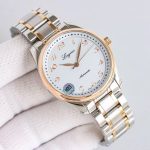 Longines Master Collection – Women's Two-Tone Stainless Steel Automatic Watches with White Dial, Arabic Numerals, and Matching Bracelets - 图片 4